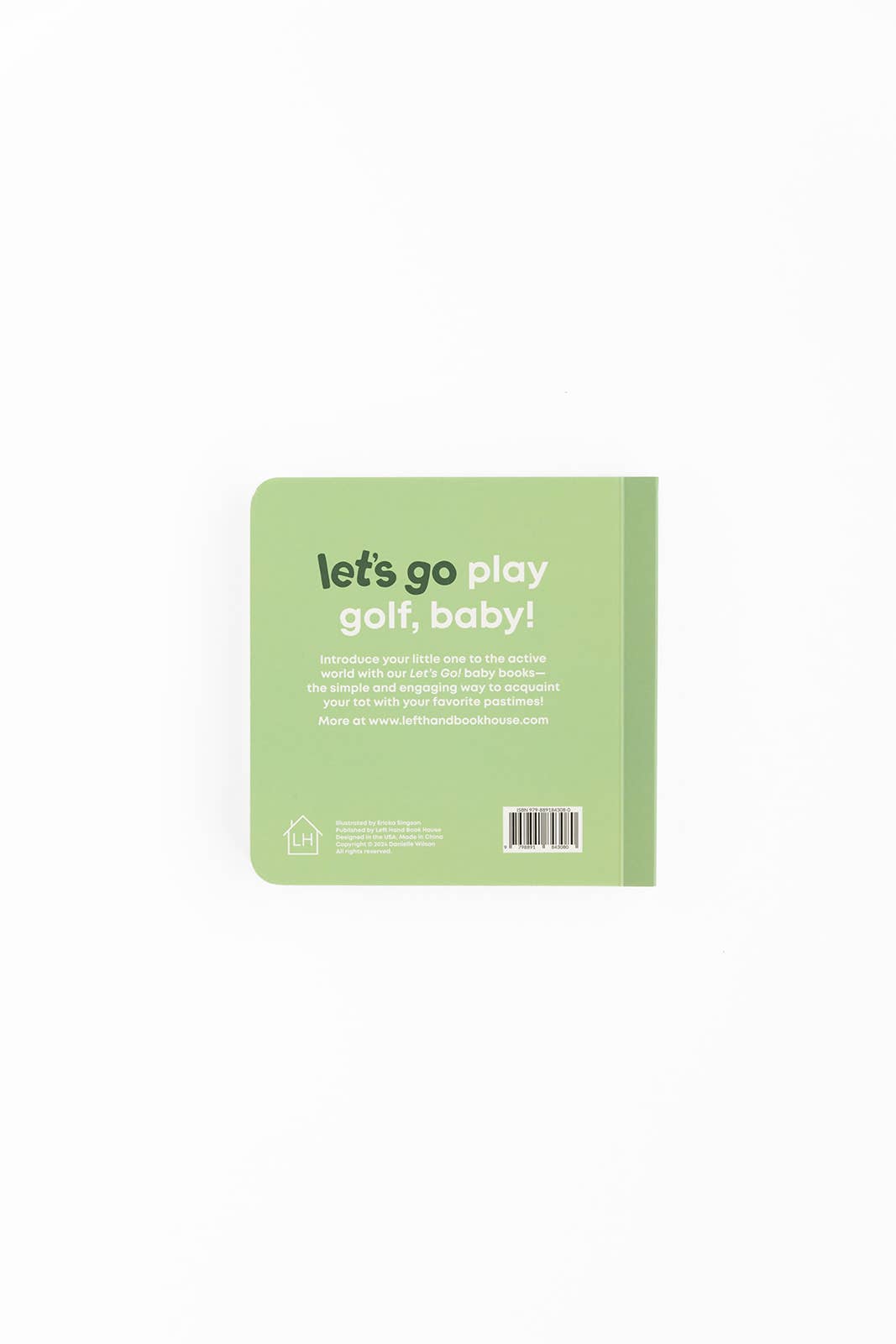 Left Hand Book House - Golf Baby- Board Book