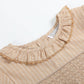 Lil Cactus - Light Brown Smocked Ruffle Dress