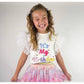Three Wildflower Designs - "It's My Birthday" Tulle Sleeve Top