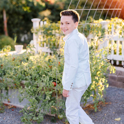 Organic Seersucker Suit Pant