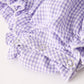 Rylee Faith Designs - Fall Halloween Purple Balloon Pumpkin Cat Smock Embroidery Baby Girl Romper