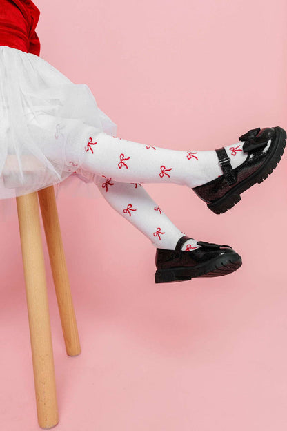 Little Stocking Co. - Bow Knit Tights