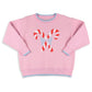 Shrimp and Grits Kids - Girls Sweater - Candy Canes