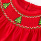 Rylee Faith Designs - Christmas Baby Romper: Adorable Green Christmas Tree Embroidery