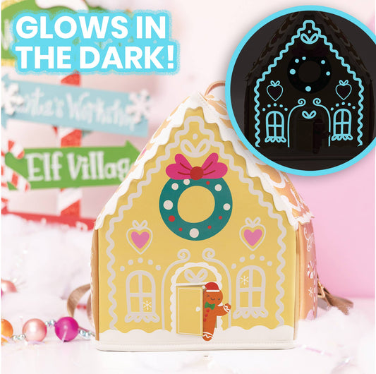 Bewaltz - GLOW-IN-THE-DARK Gingerbread House Backpack 🏠