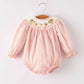 Rylee Faith Designs - Fall Thanksgiving Turkey  Pumpkin Smock  Baby Romper