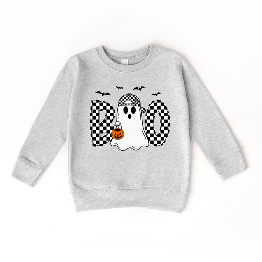 Benny & Ray Apparel - Boo bats spooky ghost boy Halloween Kids Sweatshirt