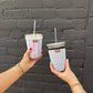 Frederick Family Co. - Iced Coffee Sleeve, Cute Reusable  Cup Holder Drink Sleeve, Coffee Lover Gift, Cold Drink Sleeve for Iced Coffee Cups