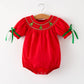 Rylee Faith Designs - Christmas Baby Romper: Adorable Green Christmas Tree Embroidery