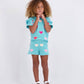 Andy & Evan - Girls Heart Crochet Set | Aqua Hearts