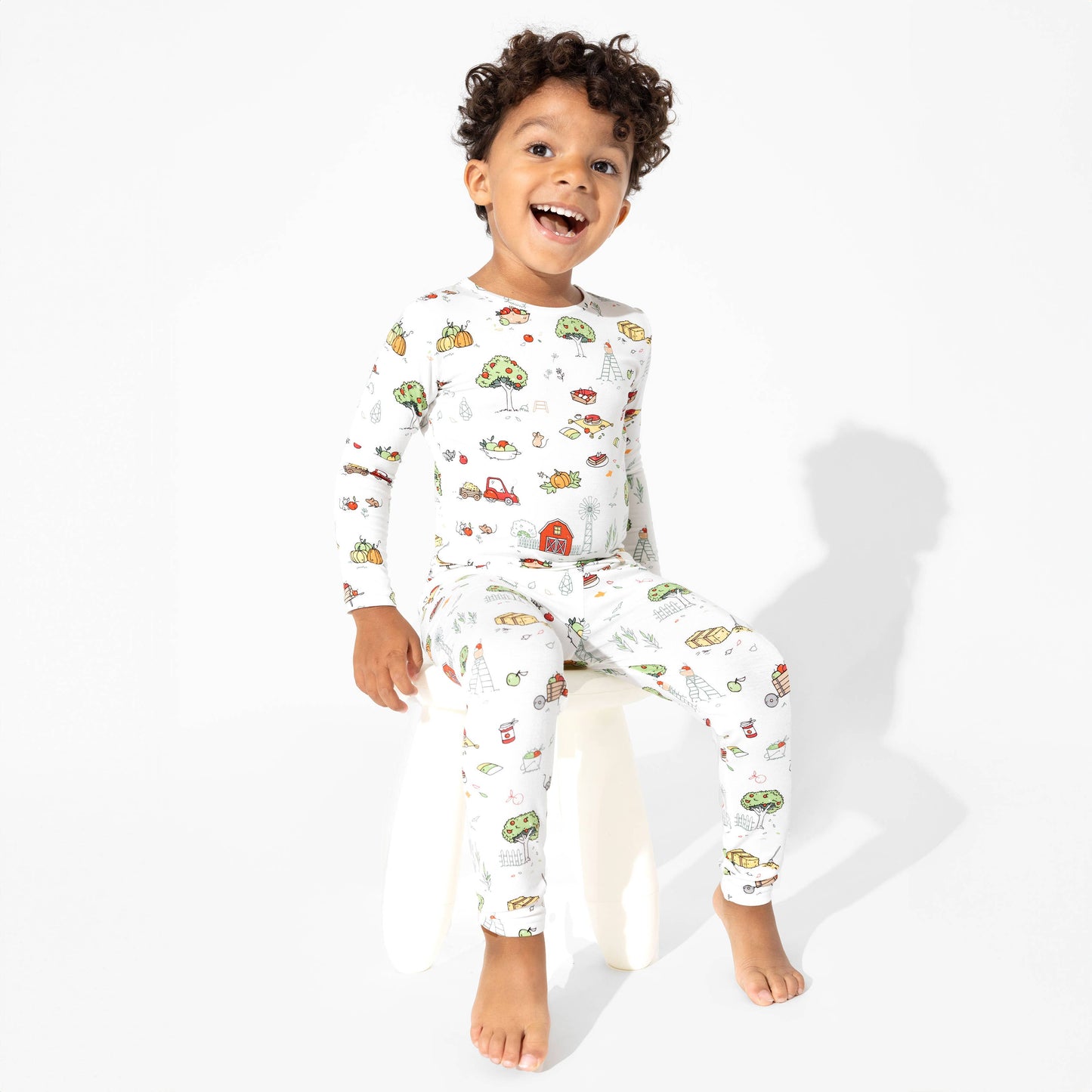 Bellabu Bear - Fall Vibes Bamboo Kids Pajamas