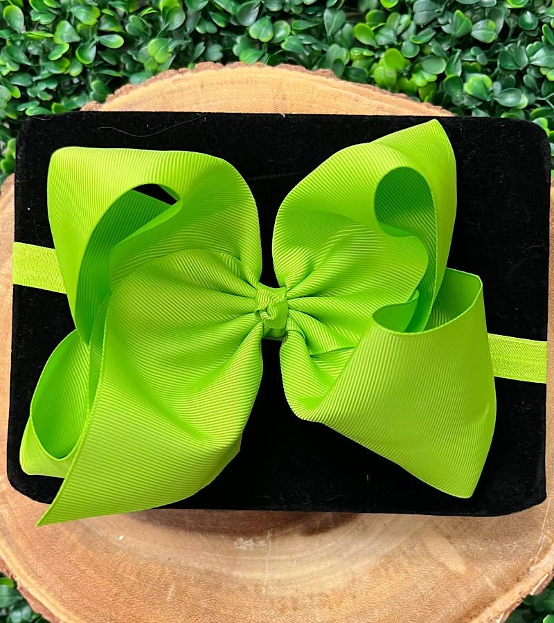 13 PIECE 6.5"HEADBAND BOW!  HB-2024H1
