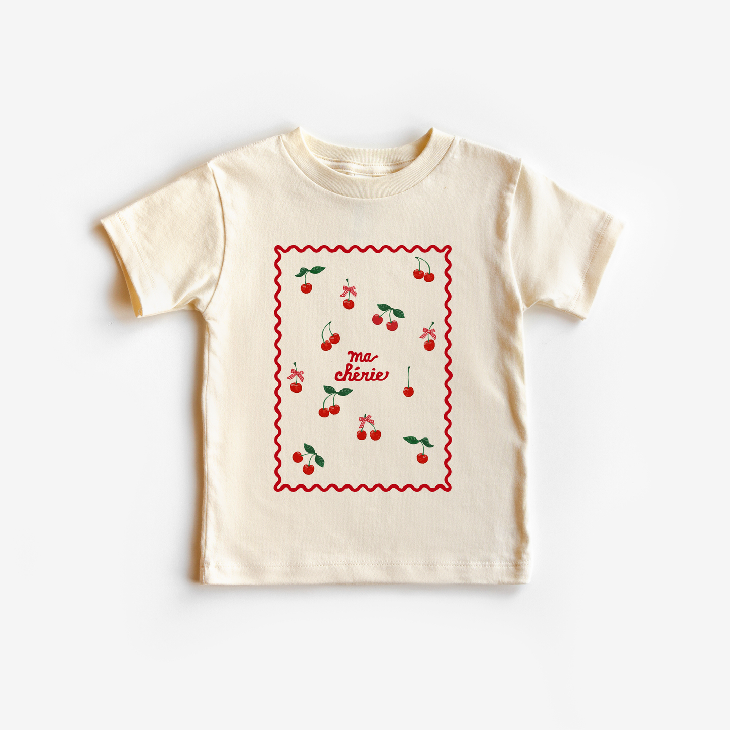 Benny & Ray Apparel - Ma Cherie Cherries and Bows Kids Shirt