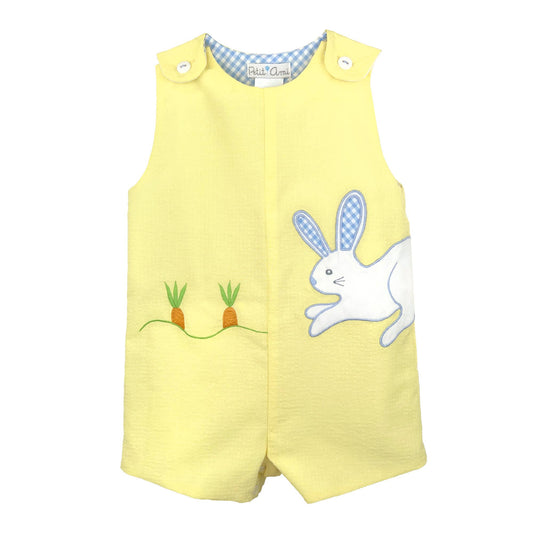 Petit Ami & Zubels - Sunsuit with Bunny and Carrot Appliques