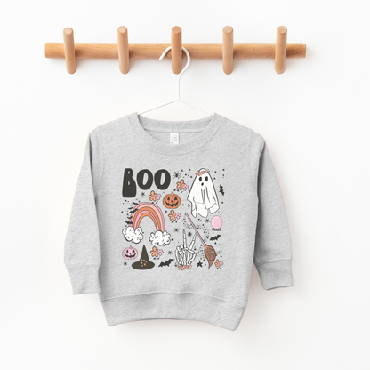 Benny & Ray Apparel - Halloween Favorites Spooky Boo Toddler and Youth Sweatshirt