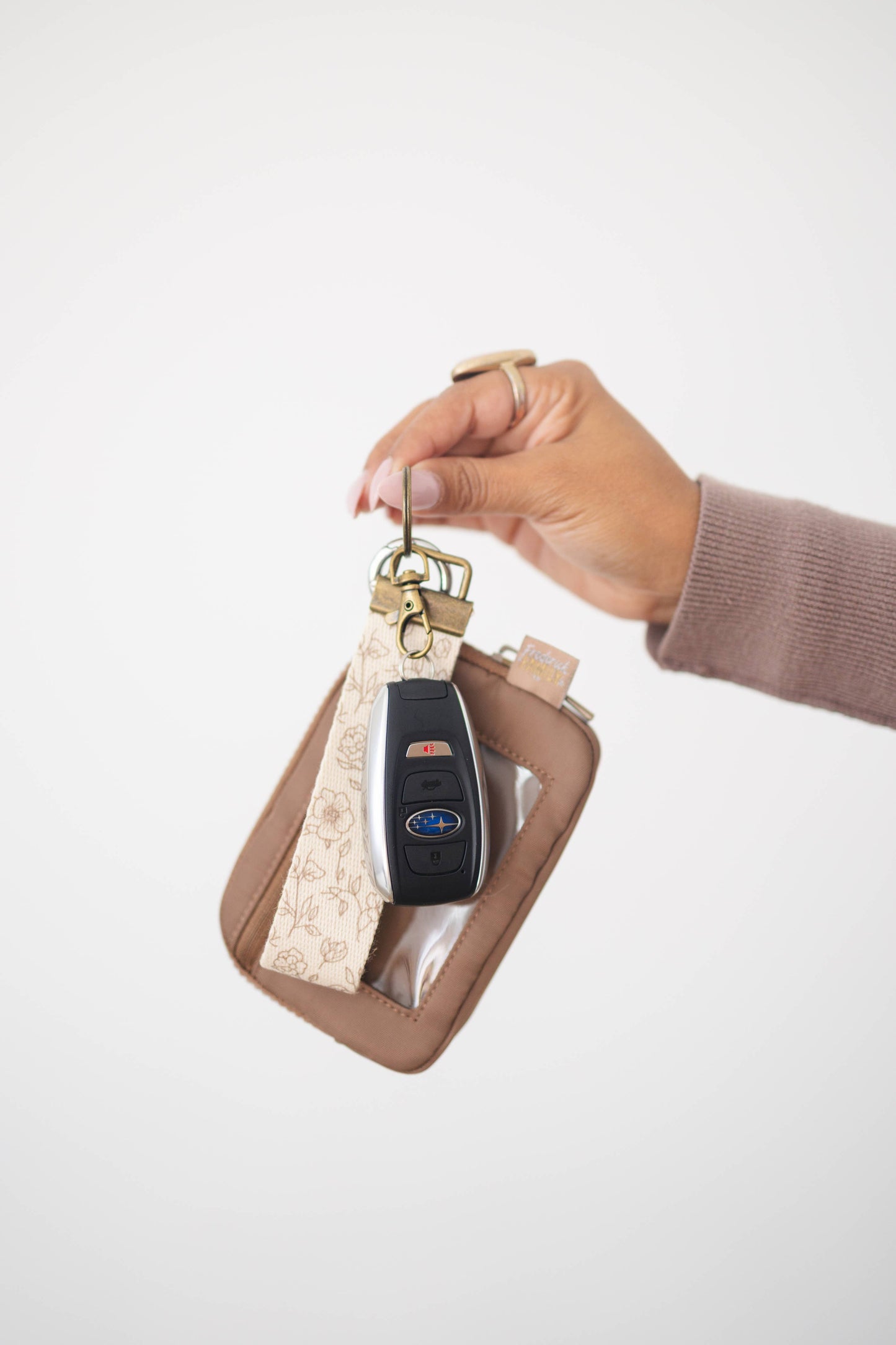 Frederick Family Co. - Canvas Wristlet Lanyard Keychain -  Car Key Fob Holder