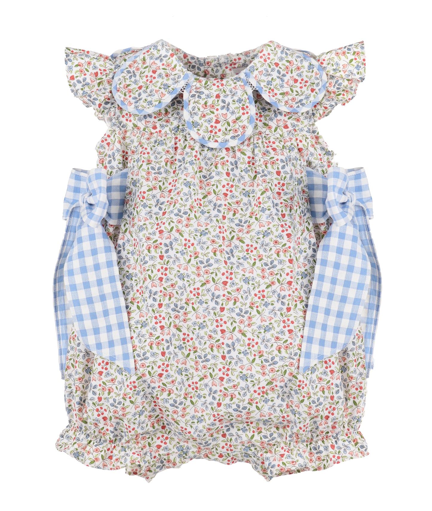 Sophie & Lucas Girl - Americana Bow Dress Blue Floral