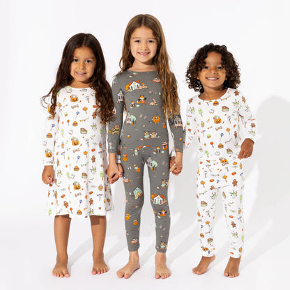 Bellabu Bear - Halloween Treats Bamboo Kids Pajamas