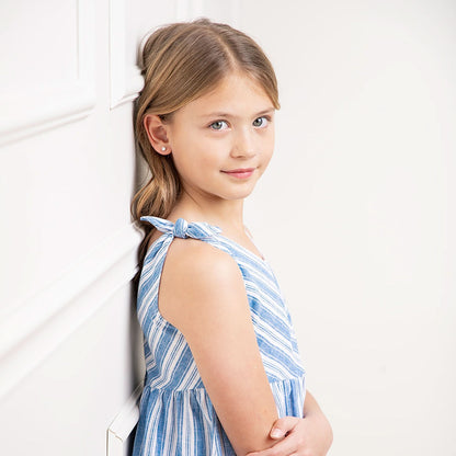 Bow Shoulder Swing Dress