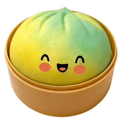 Auraquise - Squishy Dumpling Realistic Steamed Bun Stress Relief Squeeze Toy