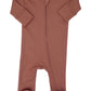 MONAG - Organic Long Sleeve Baby Romper with Footie and mittens