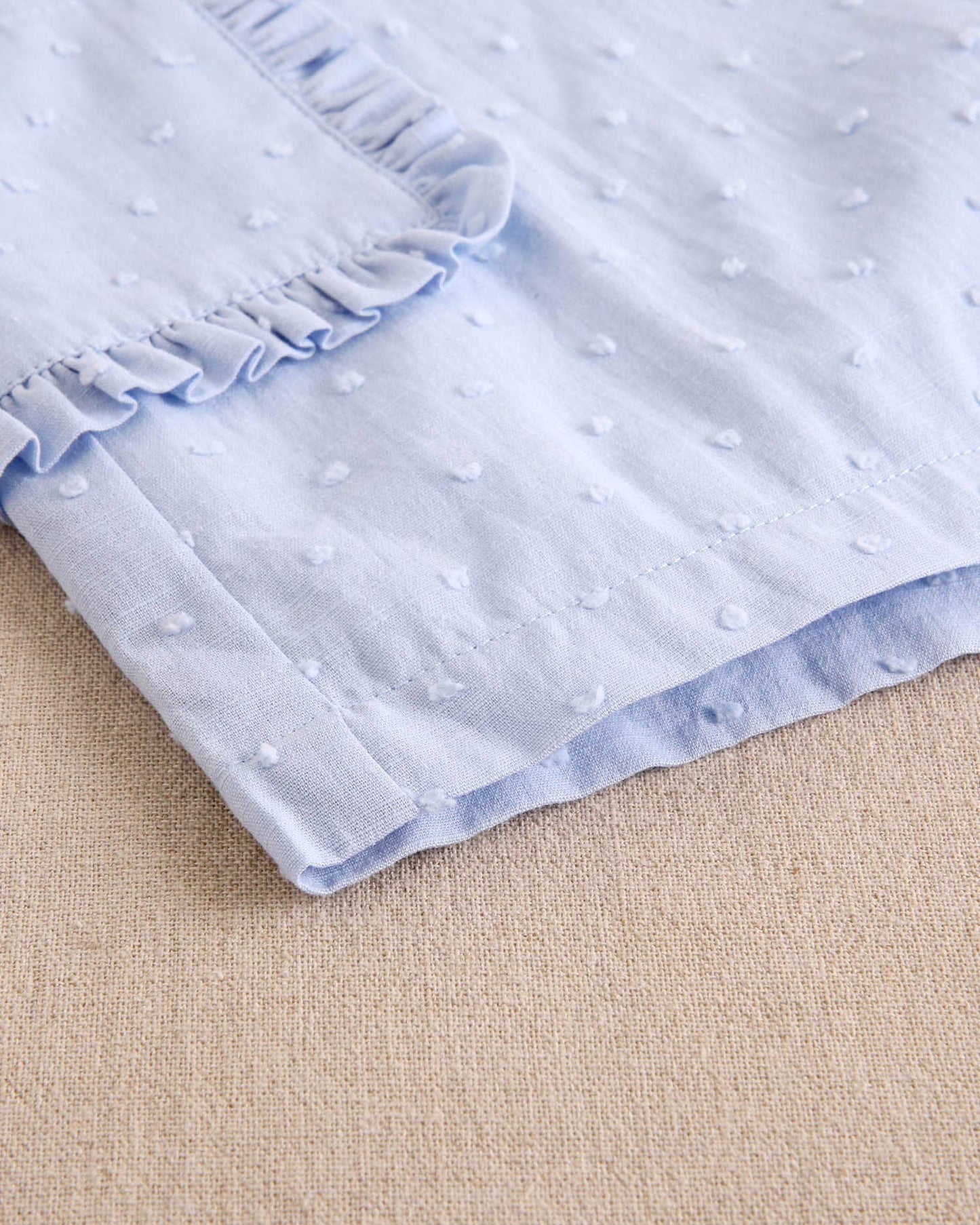 Dadati - Blue plumeti girl's romper with maxi bow