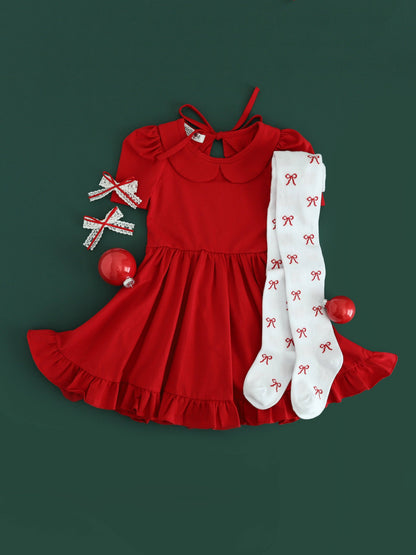 Little Stocking Co. - Bow Knit Tights
