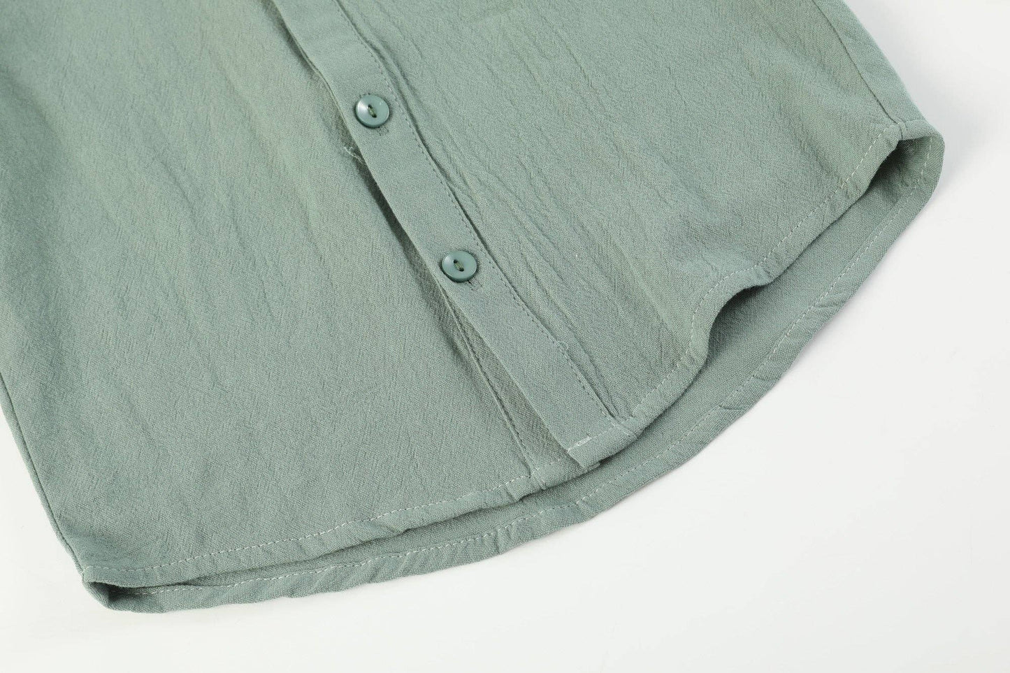 Lil Cactus - Sage Green Mallard Boys Dress Shirt