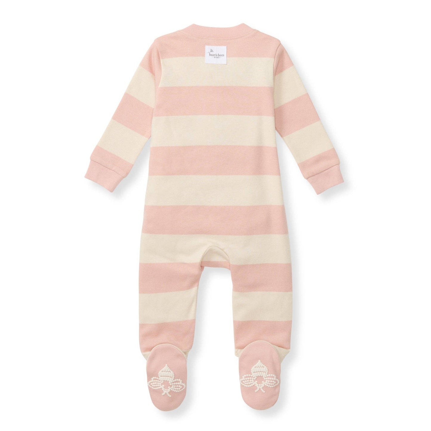 Burt's Bees Baby - Rugby Stripe Organic Cotton Sleep & Play - Pink Sand