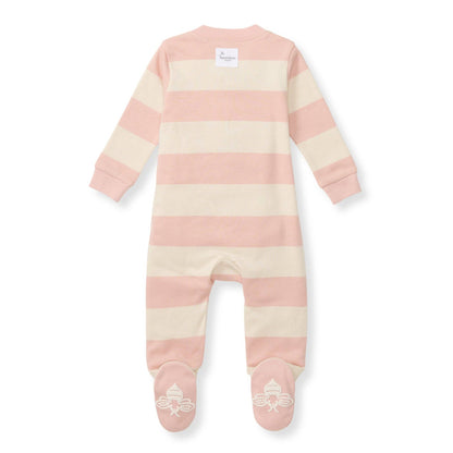 Burt's Bees Baby - Rugby Stripe Organic Cotton Sleep & Play - Pink Sand