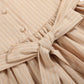 Lil Cactus - Light Brown Smocked Ruffle Dress