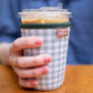 Frederick Family Co. - Iced Coffee Sleeve, Cute Reusable  Cup Holder Drink Sleeve, Coffee Lover Gift, Cold Drink Sleeve for Iced Coffee Cups