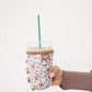 Frederick Family Co. - Iced Coffee Sleeve, Cute Reusable  Cup Holder Drink Sleeve, Coffee Lover Gift, Cold Drink Sleeve for Iced Coffee Cups