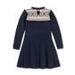 Hope and Henry - Organic Ruffle Collar Sweater Dress