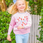 Shrimp and Grits Kids - Girls Sweater - Candy Canes