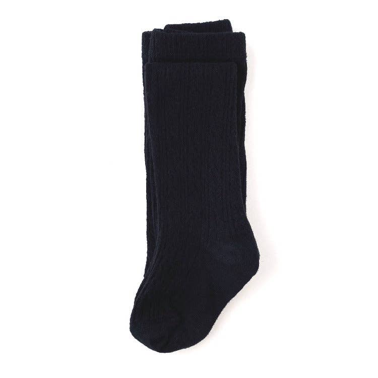 Little Stocking Co. - Black Cable Knit Tights