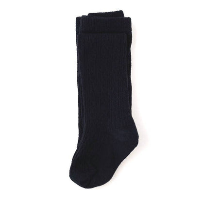 Little Stocking Co. - Black Cable Knit Tights