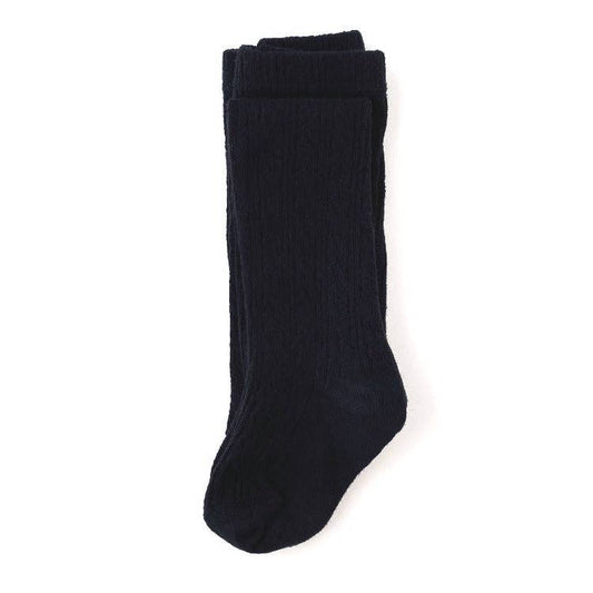 Little Stocking Co. - Black Cable Knit Tights