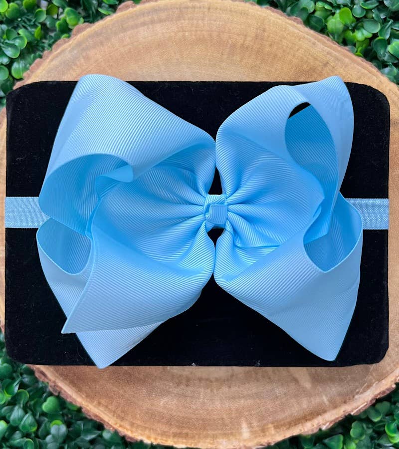 13 PIECE 6.5"HEADBAND BOW!  HB-2024H1