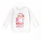 Benny & Ray Apparel - Holly Jolly Santa Christmas Kids Pullover Sweatshirt