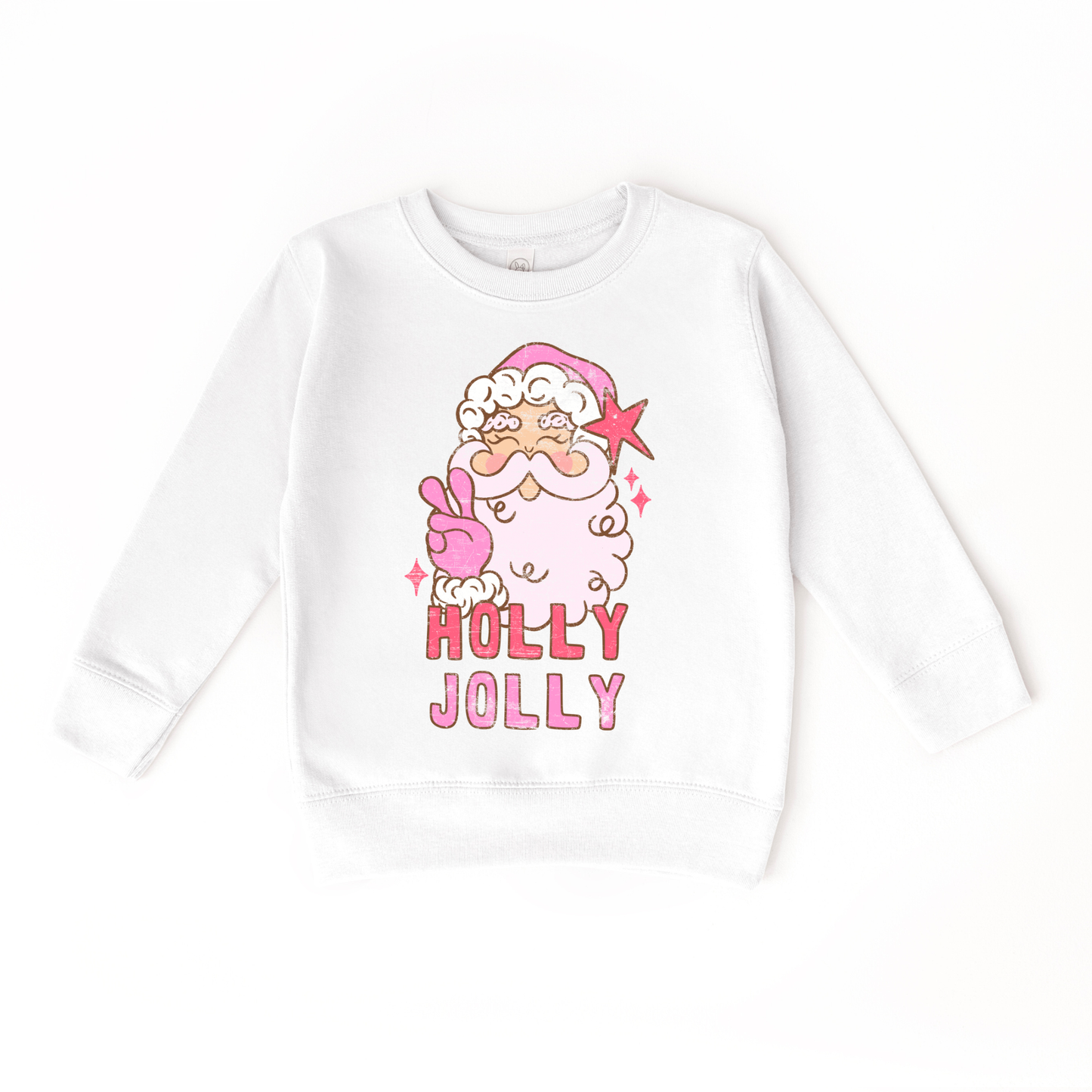 Benny & Ray Apparel - Holly Jolly Santa Christmas Kids Pullover Sweatshirt
