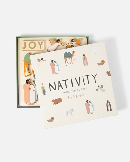 Be A Heart - Nativity Wooden Puzzle | Gift | Kids Toy Christian Catholic