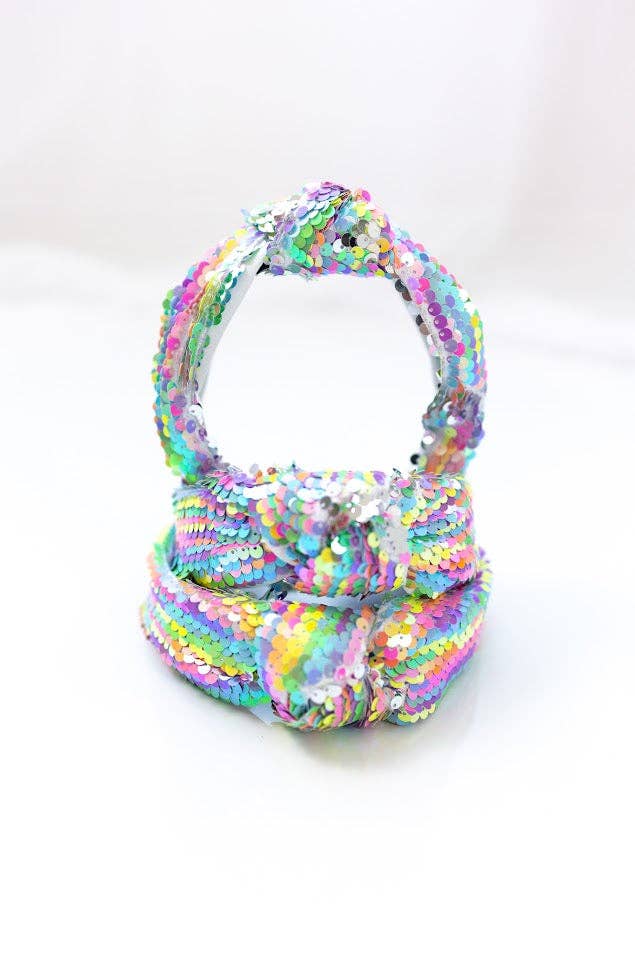 Cheeky Plum - Sequin Headband - Colorful Cascade