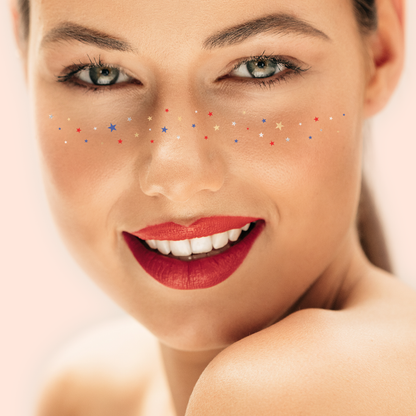 Flash Tattoos - USA STARRY FRECKLES temporary tattoos - freckle face patch