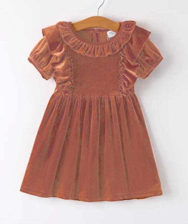 Rylee Faith Designs - Autumn Velvet Girls Dress
