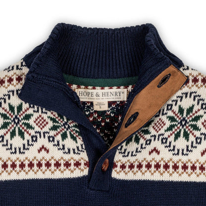 Hope and Henry - Organic Mock Neck Sweater