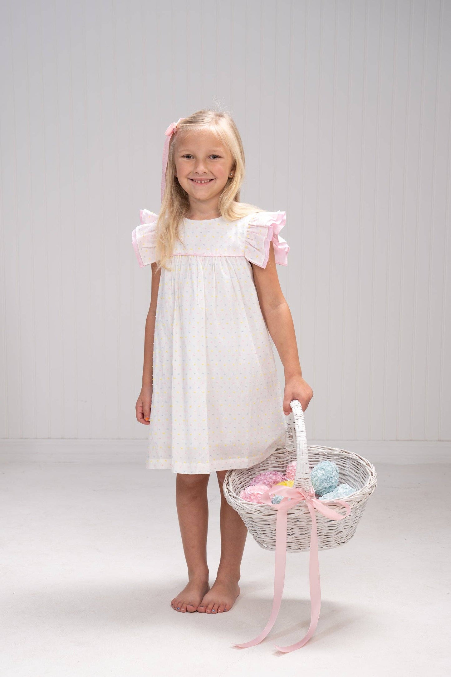The Oaks Apparel Company - Tara Pastel Swiss Dot Dress