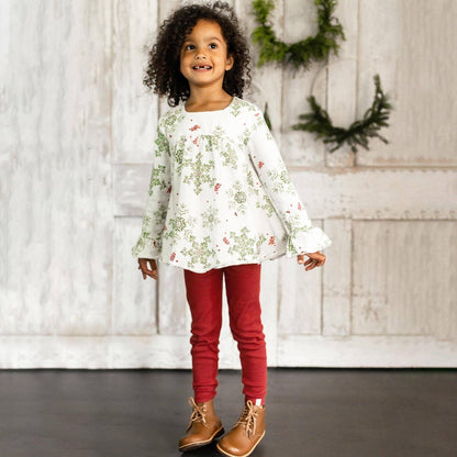 Burt's Bees Baby - Holiday Snowflakes Organic Tunic & Pants Set