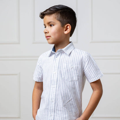 Linen Short Sleeve Button Down Shirt