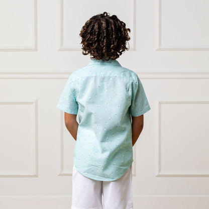 Linen Short Sleeve Button Down Shirt